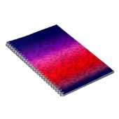 Blauwrode ombre notitieboek (Rechterzijde)