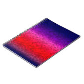 Blauwrode ombre notitieboek (Linkerzijde)