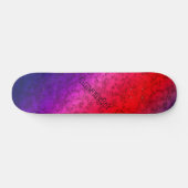 Blauwrode ombre persoonlijk skateboard (Horizontaal)