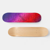 Blauwrode ombre persoonlijk skateboard (Horizontaal)