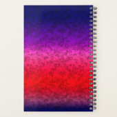 Blauwrode ombre planner (Achterkant)
