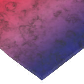 Blauwrode ombre tafelkleed (Gekanteld)