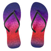Blauwrode ombre teenslippers (Voetbed)
