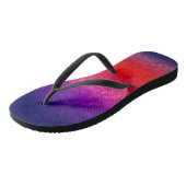 Blauwrode ombre teenslippers (Schuin)