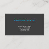 Blauwrode streep Visitekaartje sport (Achterkant)