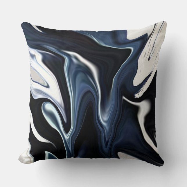 Blauwrode teenslippers kussen (Voorkant)