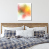 Blauwrood geel Paars roze roze moderne tiendy Canvas Afdruk (Insitu (Slaapkamer))