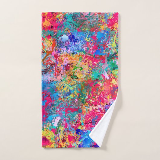 Blauwrood-gele groene roze Blauwgroen schouderontt Bad Handdoek (Handdoek)