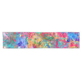 Blauwrood-gele groene roze Blauwgroen schouderontt Korte Tafelloper (Horizontaal)