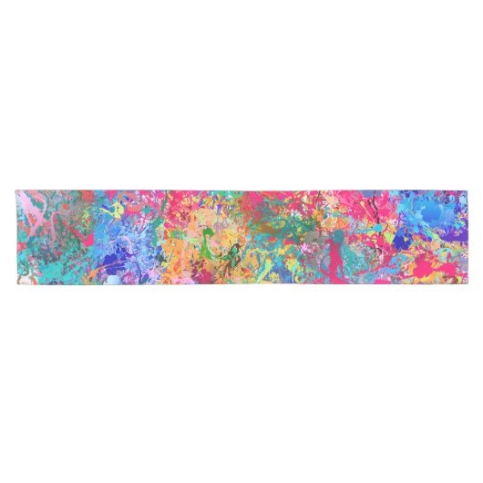 Blauwrood-gele groene roze Blauwgroen schouderontt Korte Tafelloper (Horizontaal)