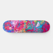 Blauwrood-gele groene roze Blauwgroen schouderontt Persoonlijk Skateboard (Horizontaal)