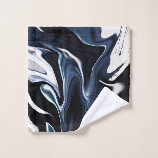 Blauwrood patroon bad handdoek (Wasdoekje)