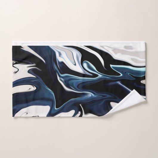 Blauwrood patroon bad handdoek (Handdoek)