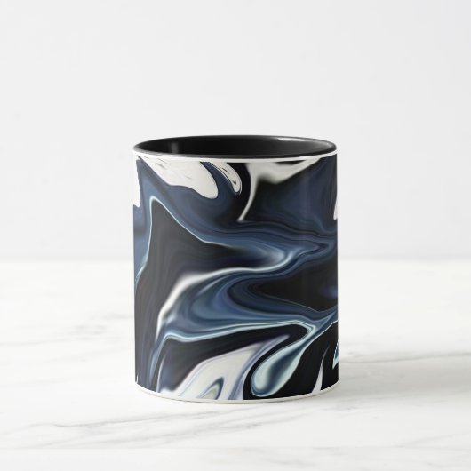 Blauwrood patroon mok (Midden)