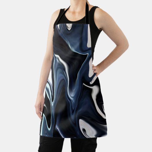 Blauwrood patroon schort (Insitu)