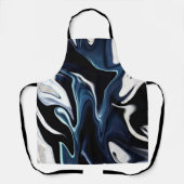 Blauwrood patroon schort (Voorkant)