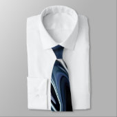 Blauwrood patroon stropdas (Gebonden)