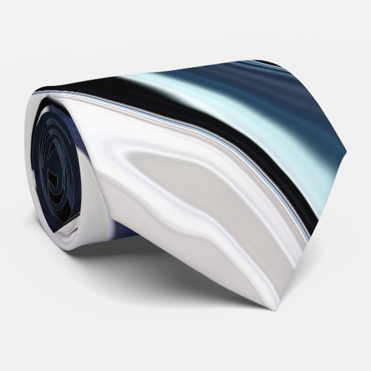 Blauwrood patroon stropdas (Opgerold)