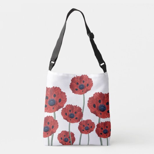 Blauwrood wit crossbody tas (Achterkant)