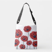 Blauwrood wit crossbody tas (Voorkant)