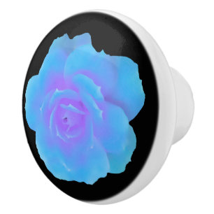 Blauwroos kastknop keramische knop