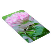 Blauwroze bloemen Flexi Magnet Magneet (Rechterzijde)