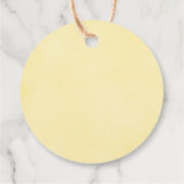 Blauwroze geel florale eerste communiqué baptisme bedankjes labels (Achterkant)