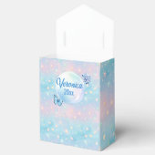 Blauwroze gradiënt Sterrenachtergrond Bedankdoosjes (Geopend)