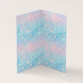 Blauwroze gradiënt Sterrenachtergrond Visitekaartje (Binnen)