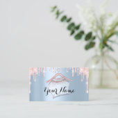 Blauwroze kledip Hanger Boutique Vip Visitekaartje (Staand voorkant)