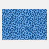 Blauwroze lavendel Leopard Animal Skin Patroon  Inpakpapier Vel (Voorkant 2)