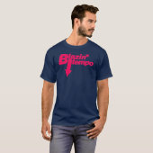 Blauwroze met laagtempo t-shirt (Voorkant volledig)