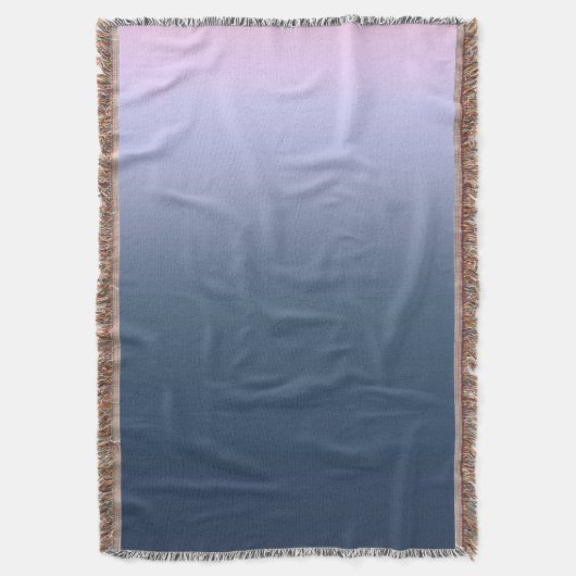 Blauwroze ombre . deken (Voorkant Verticaal)