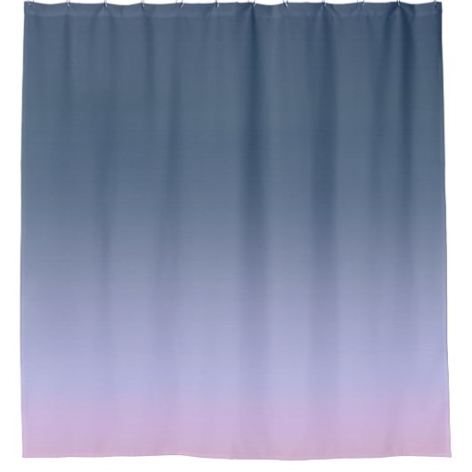 Blauwroze ombre . douchegordijn (Voorkant)