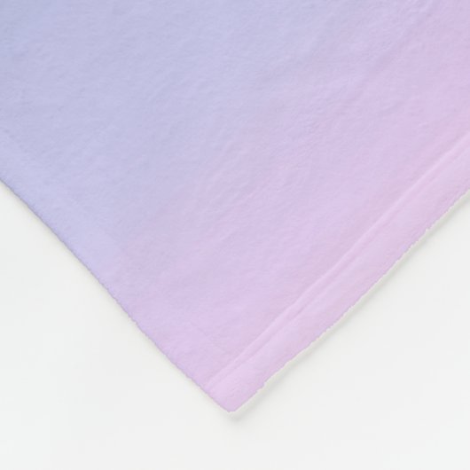 Blauwroze ombre . fleece deken (Hoek)