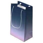 Blauwroze ombre . klein cadeauzakje (Achterkant Gekanteld)