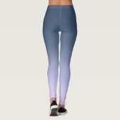 Blauwroze ombre . leggings (Achterkant)
