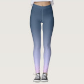 Blauwroze ombre . leggings (Voorkant)