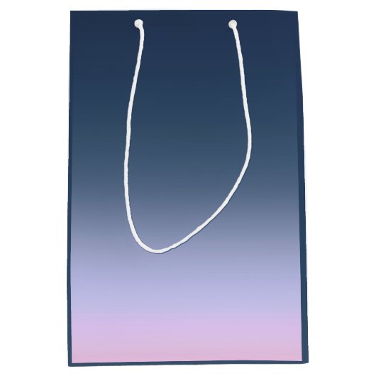 Blauwroze ombre . medium cadeauzakje (Voorkant)