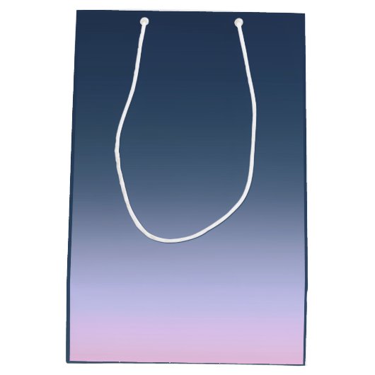 Blauwroze ombre . medium cadeauzakje (Achterkant)