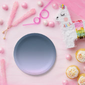 Blauwroze ombre . papieren bordje (Feest)