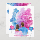 Blauwroze roken koppel sekse openbaring (Voorkant / Achterkant)