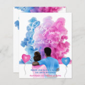 Blauwroze roken koppel sekse openbaring (Voorkant / Achterkant)