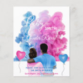 Blauwroze roken koppel sekse openbaring (Voorkant)