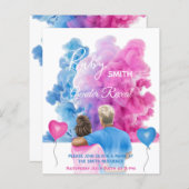 Blauwroze roken koppel sekse openbaring (Voorkant / Achterkant)