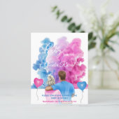 Blauwroze roken koppel sekse openbaring (Staand voorkant)