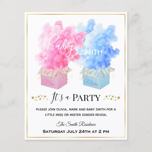 Blauwroze rook verrassing goudsekse (Voorkant)