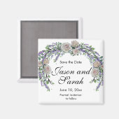 Blauwroze roze witte eucalyptus roze magnet (Voorkant / Achterkant)