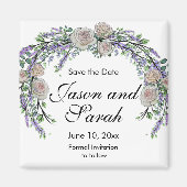 Blauwroze roze witte eucalyptus roze magnet (Voorkant)