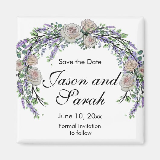 Blauwroze roze witte eucalyptus roze magnet (Voorkant)